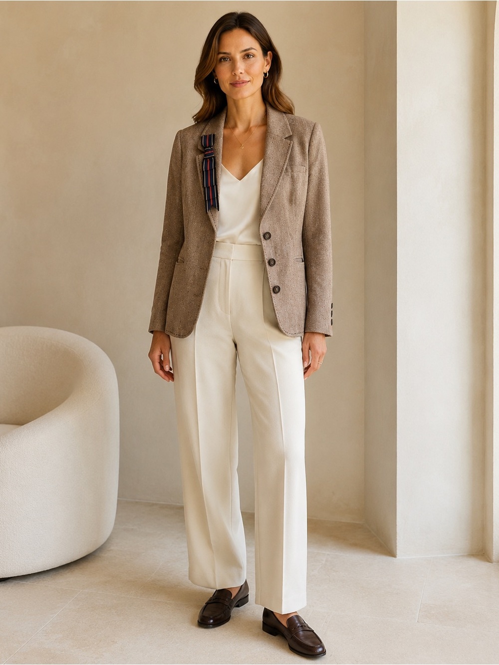 Anthropology Cartonnier Sz 6 wool blend luxury academia blazer